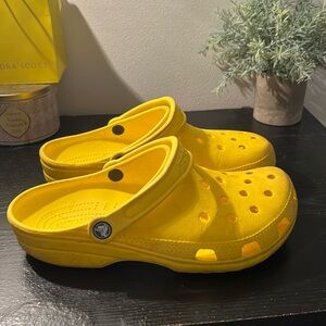 Unisex Sunflower Yellow Adult Classic Croc Clogs